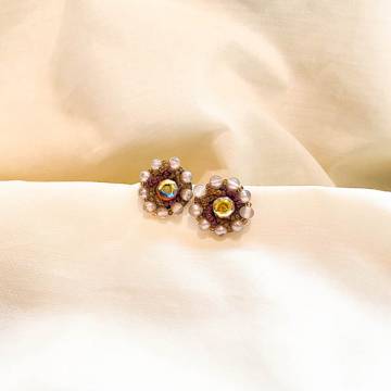 Elegant Round Clip-on Pearl Earring